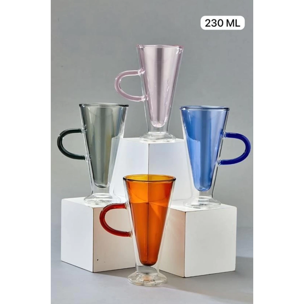 Cok Çift Cidarlı 230cc Cam Bardak