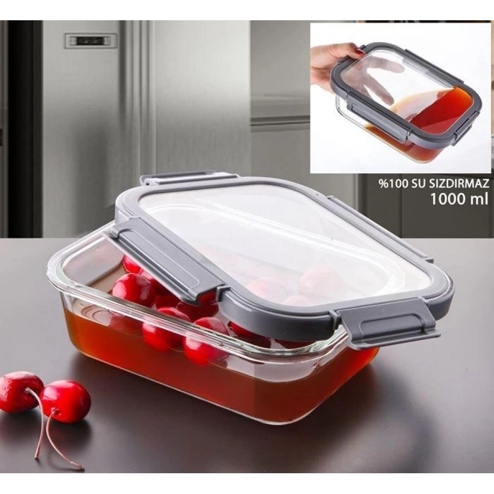 Gnl Cam 1000cc Saklama Kabı