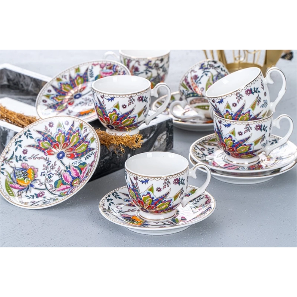 Acar Kaira 6lı Porselen Kahve Seti