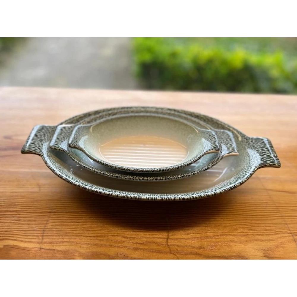Erb Seramik 3lü Oval Fırın Kabı