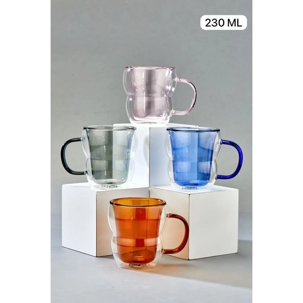 Cok Çift Cidarlı 230cc Cam Bardak