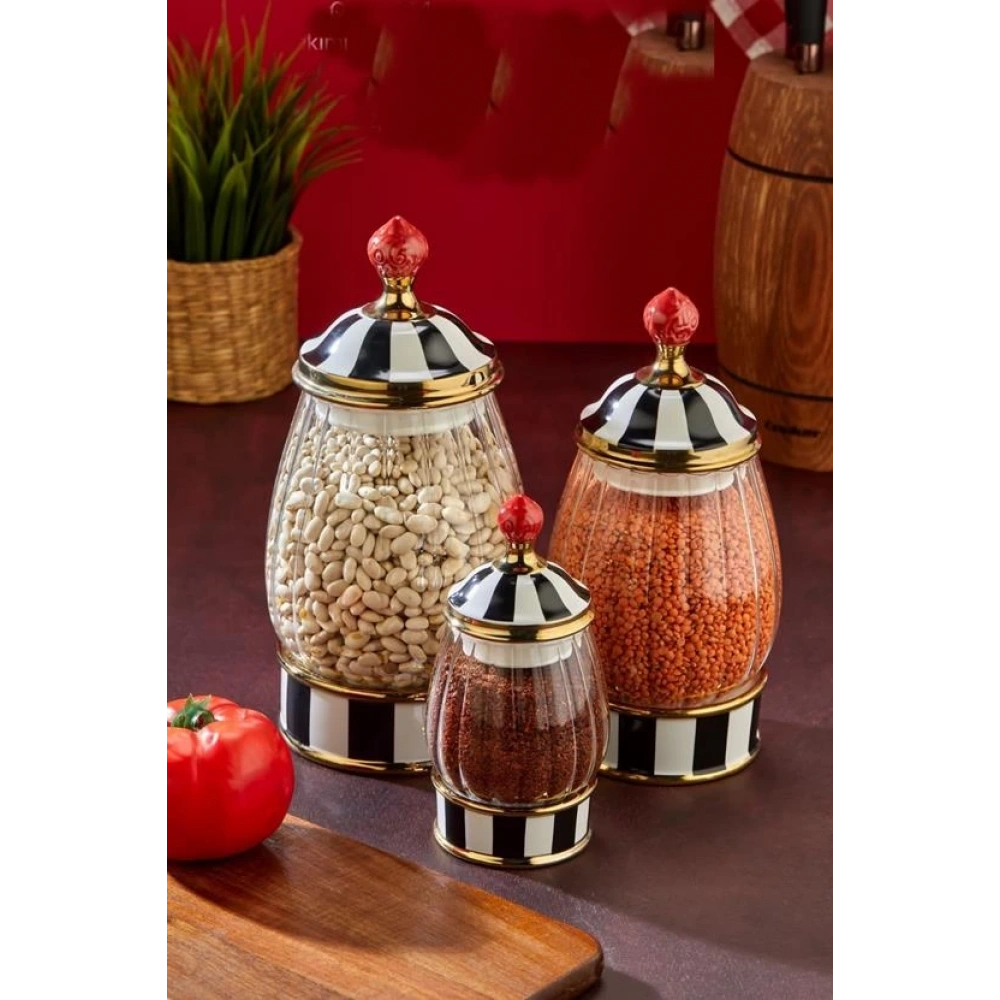 Cok 3lü Porselen Baharat Seti