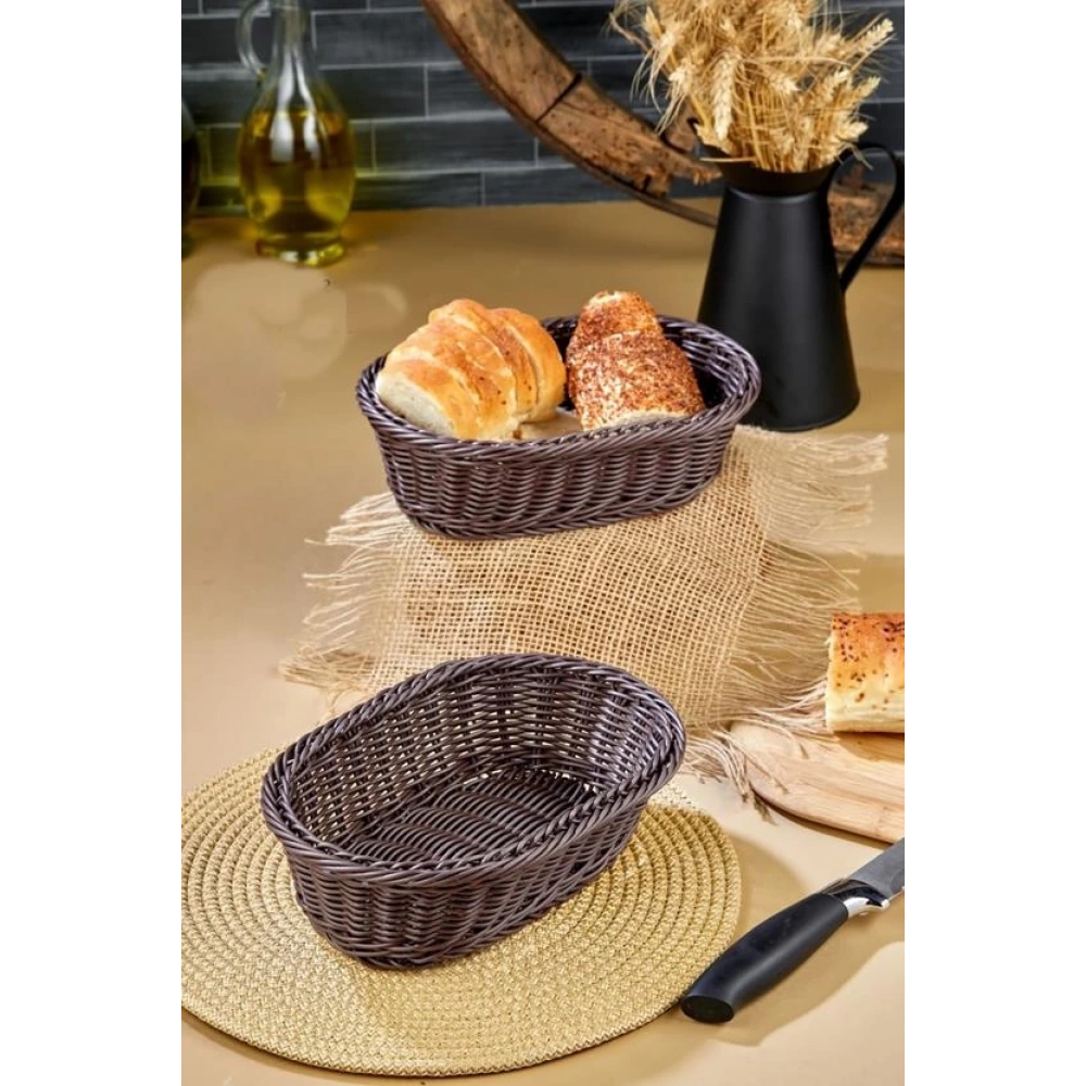 Cok Hasır Ekmek Sepeti