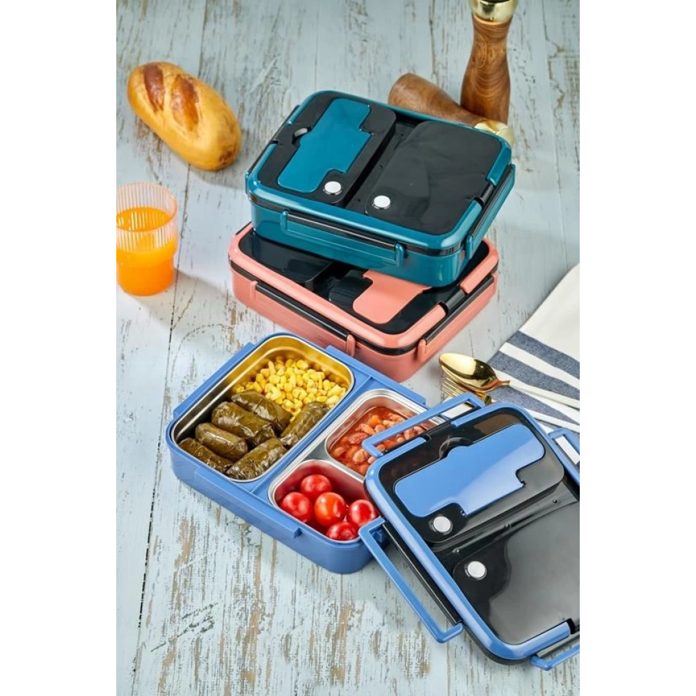 Cok Bölmeli Çelik Hazneli Yemek Kabı