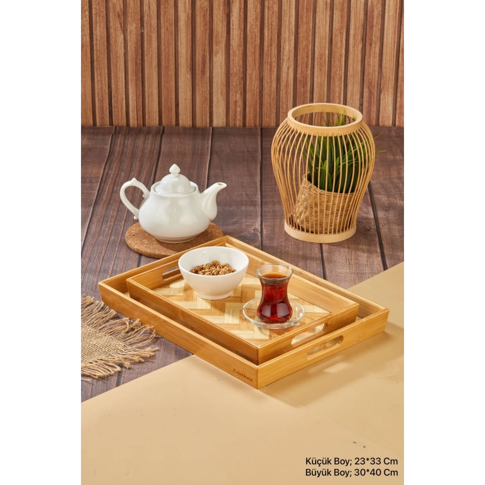 Cok Bambu 40x30cm Tepsi