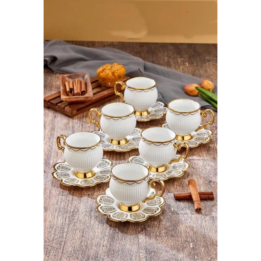 Cok 6lı Porselen Fincan Seti