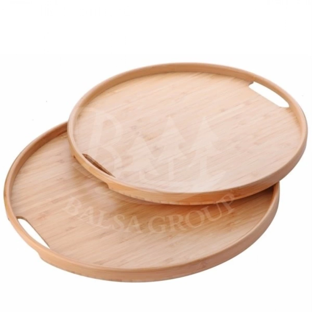 Bls Bambu 35cm Yuvarlak Tepsi