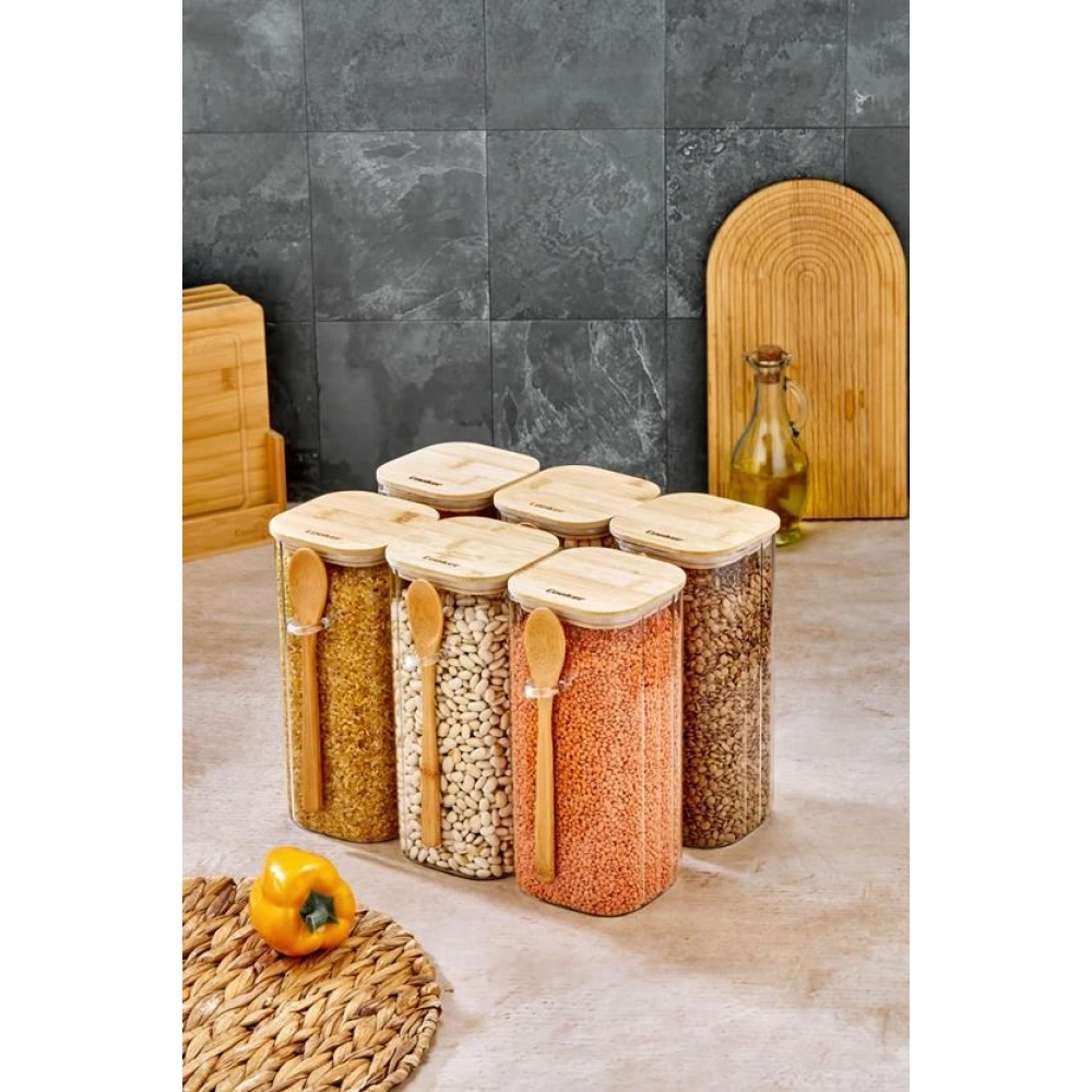 Cok Cam 21.5cm Kaşıklı Kavanoz