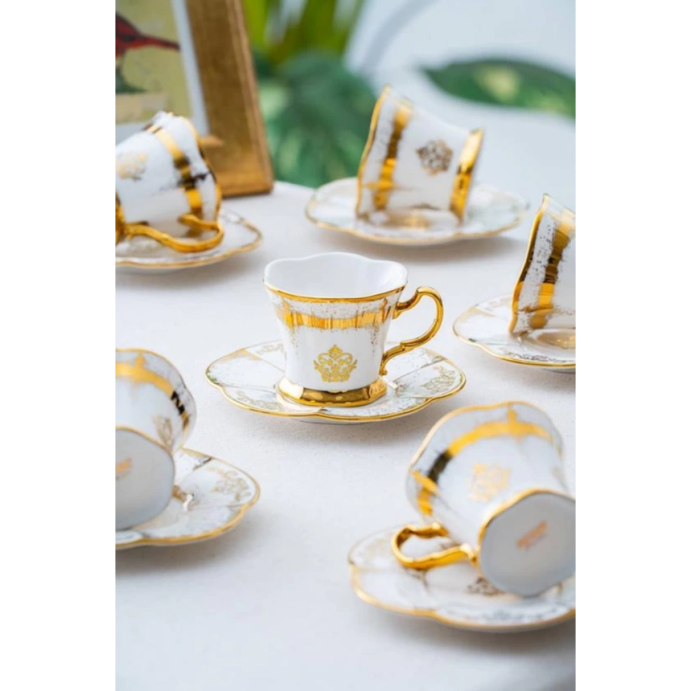 Acar 6lı Porselen Kahve Seti