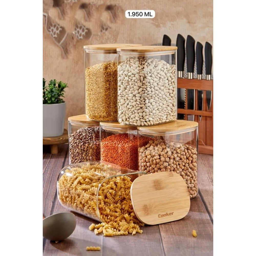 Cok Borosilikat 16.5cm Oval Kavanoz