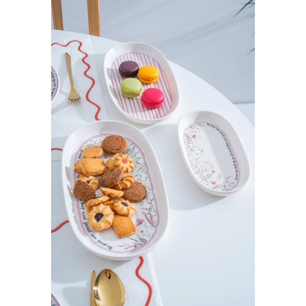 Acar Laila 3lü Kayık Tabak