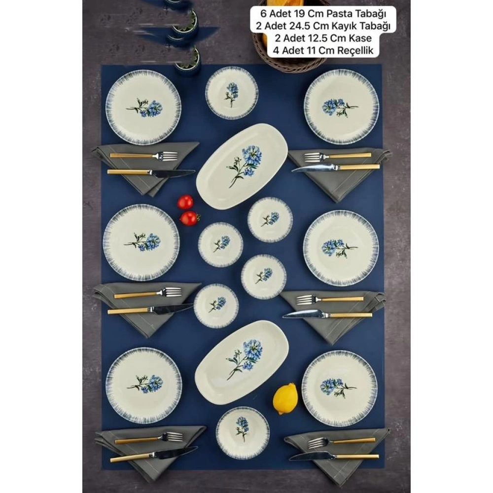 Cok Porselen 14 Parça Kahvaltı Seti