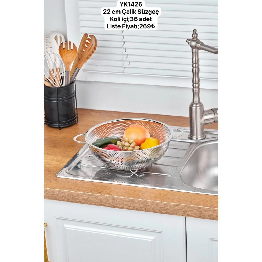 Cok Çelik 22cm Süzgeç