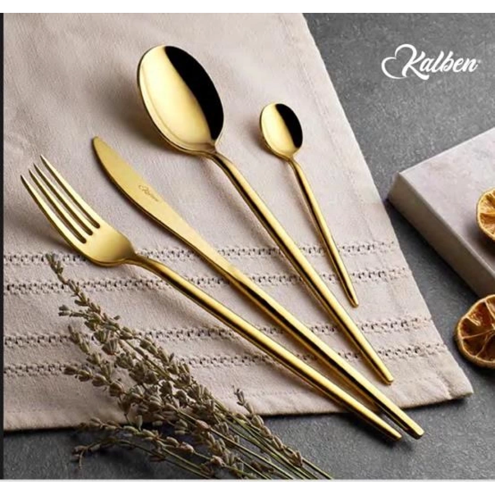 Avc Amore 36 Prç.Titanyum Parlak Gold