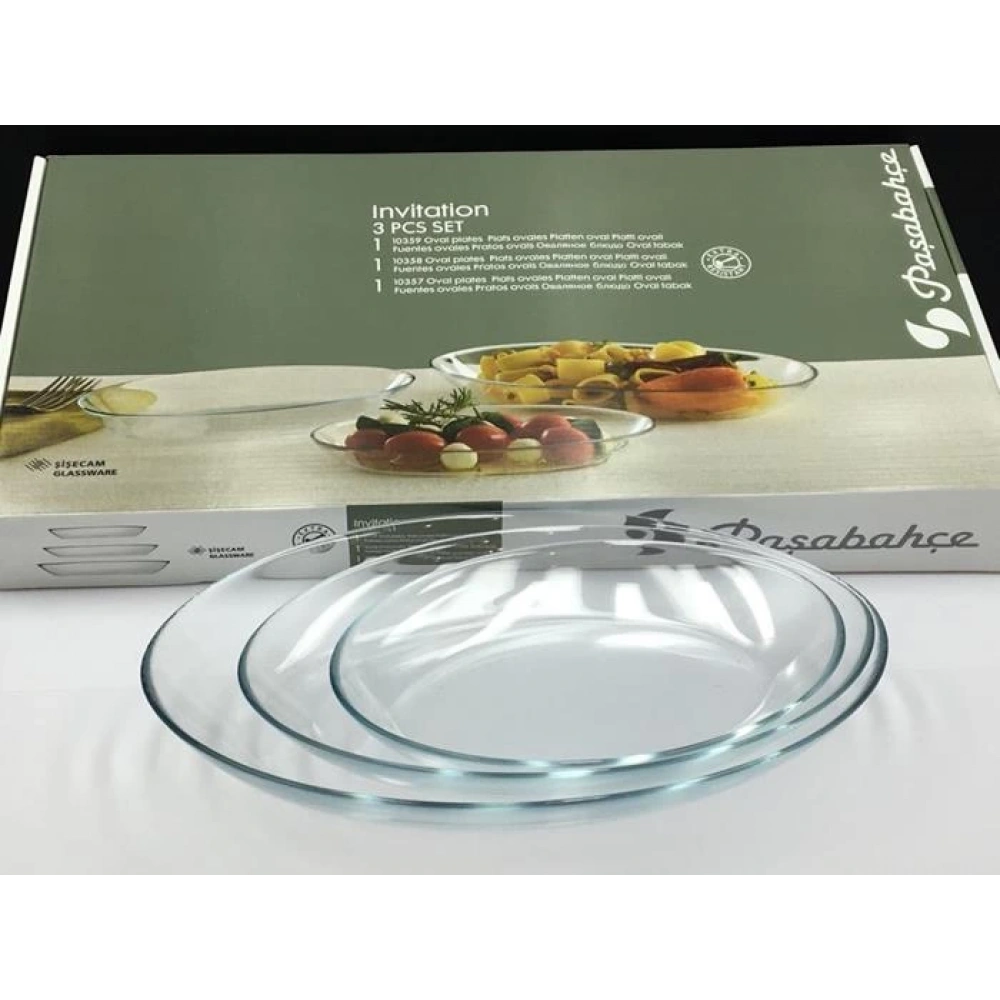 96501-1X4-Invitation 3lü Tabak Seti*30