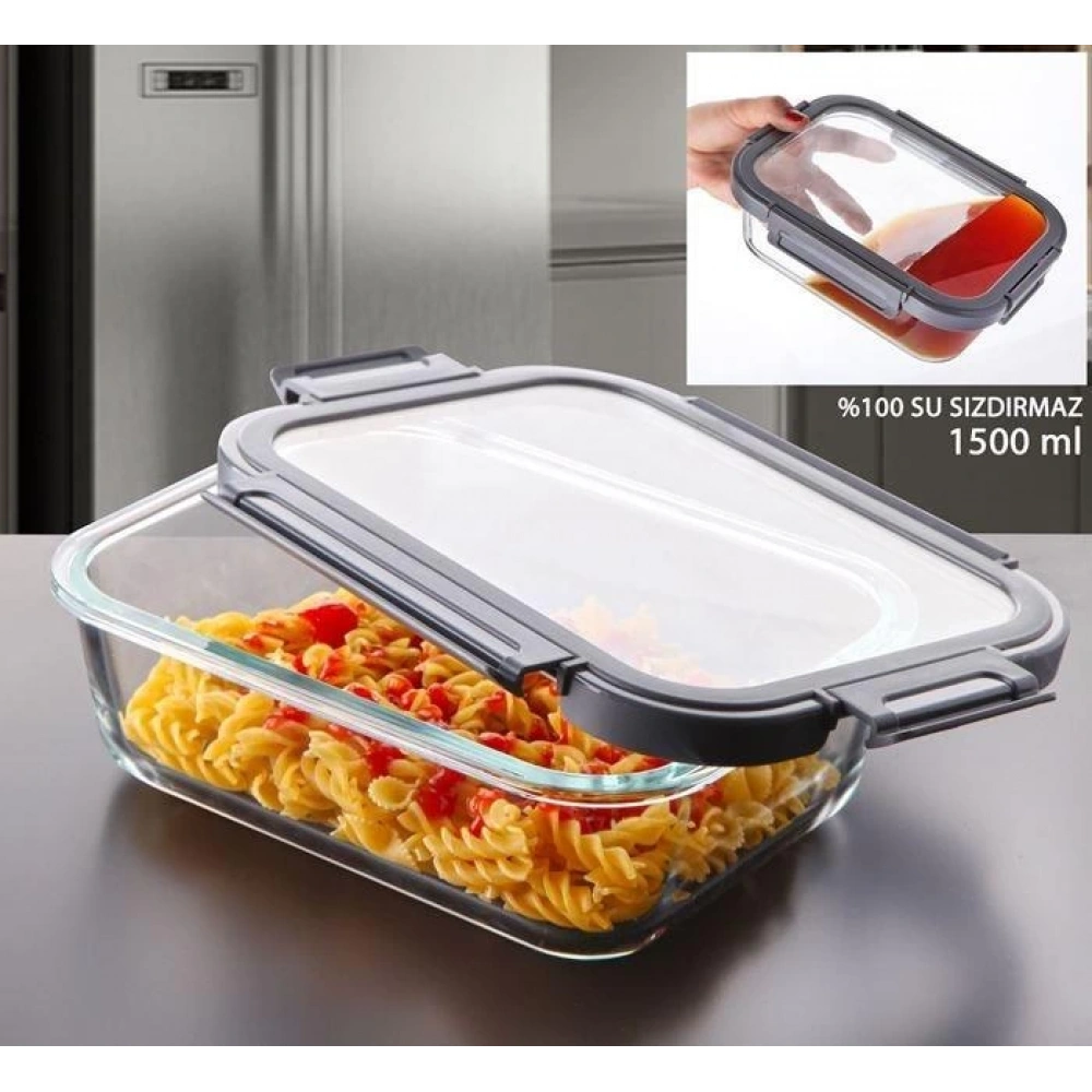 Gnl Cam 1500cc Saklama Kabı