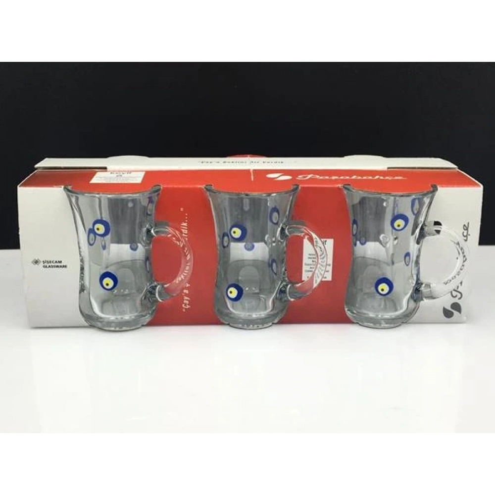 55411-6X8-Nazar Kulplu Bardak