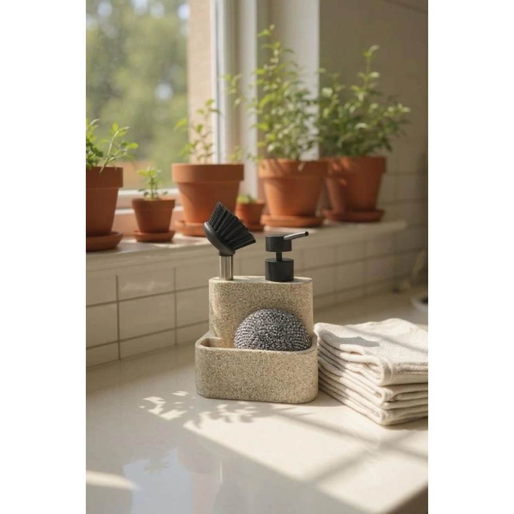 Mien Polyester Taş Sıvı Sabunluk