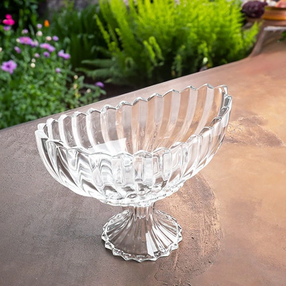 Ksv Kristal Ayaklı Oval Sunum