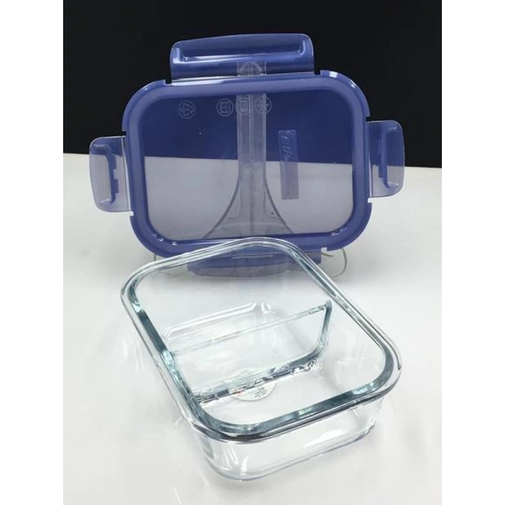 530276-1X4-Mor Bölmeli Saklama Kabı 630cc