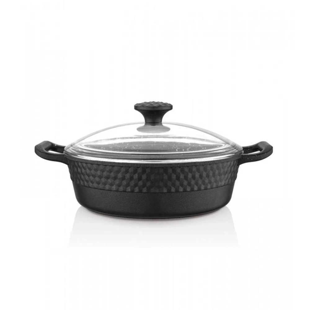 Ferro Kısa Tencere 26cm Granit