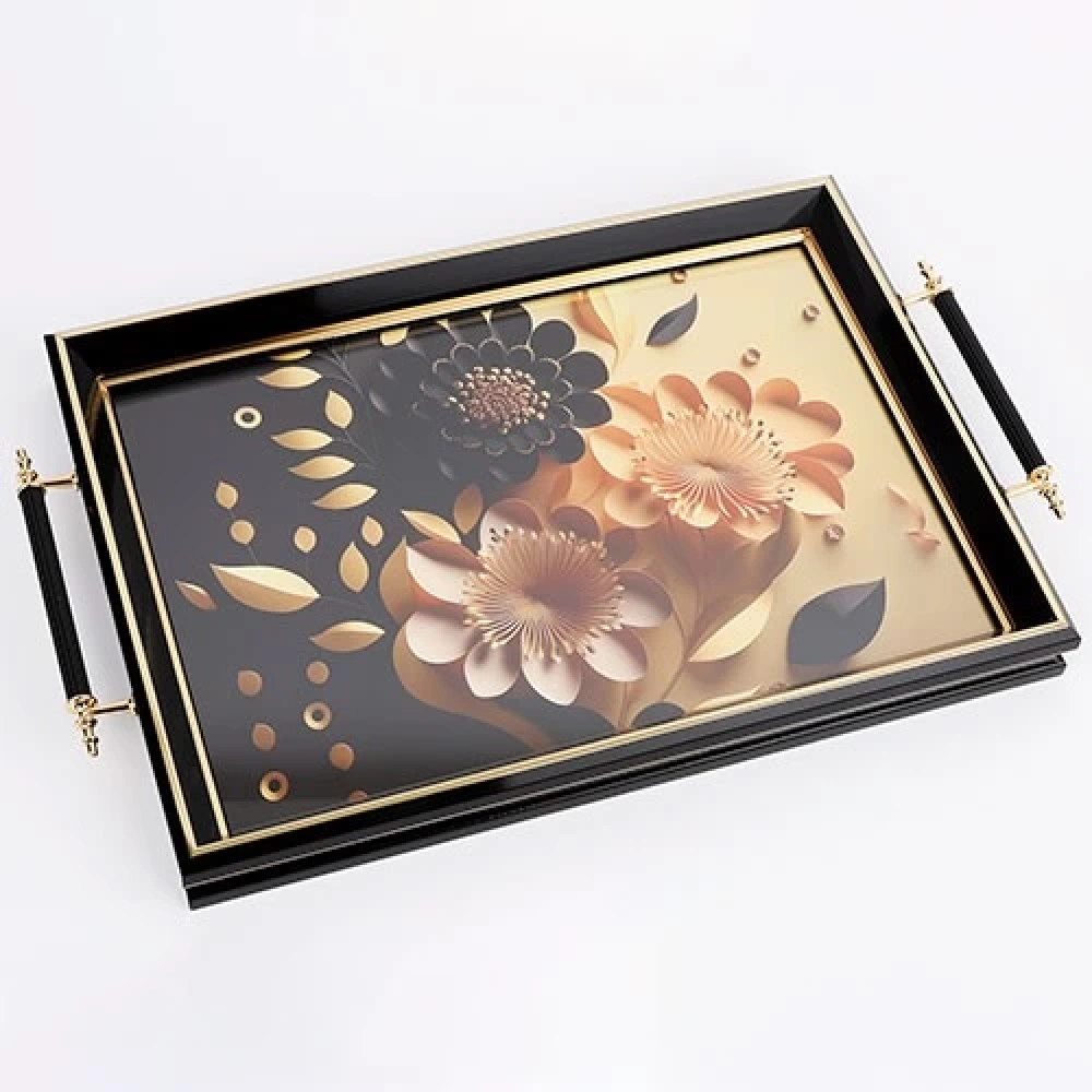 Ksv Tepsi siyah 50X31cm