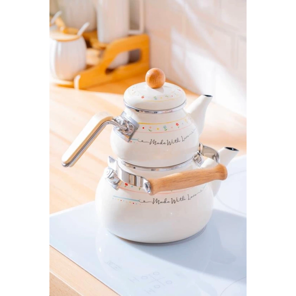 Acar Emaye Çaydanlık