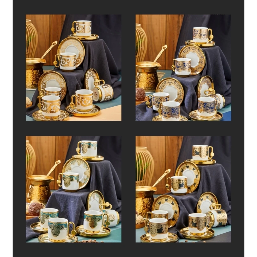 Cok Porselen 6lı Kahve Seti