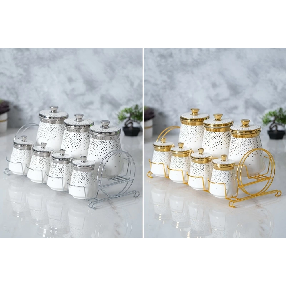 Acar Gold-Silver 7li Kavanoz Seti