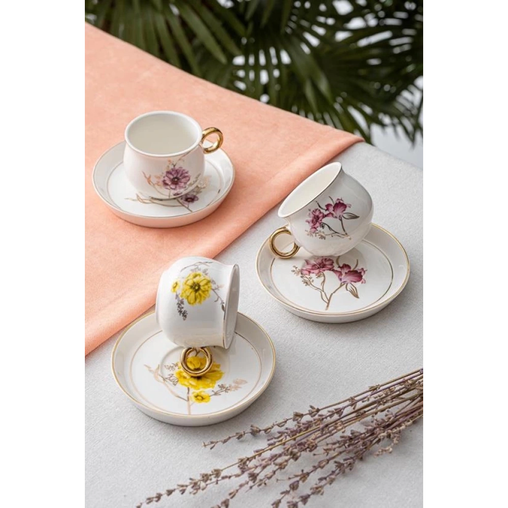 Acar 6lı Porselen Kahve Seti