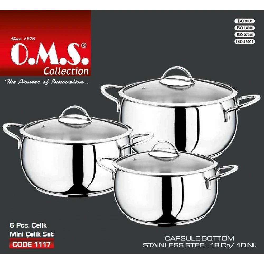 Oms Küre 3lü Set 16-18-20cm