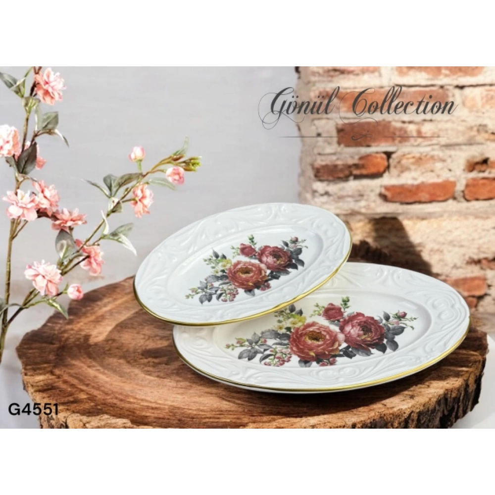 Gnl Amelie Seramik 2li Kayık Tabak