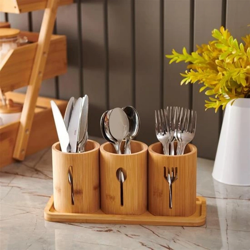 Mien Bambu 3 lü Kaşıklık Seti