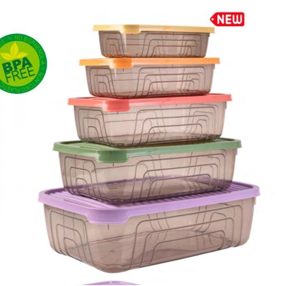 Her Dikdörtgen Saklama Kabı 5li