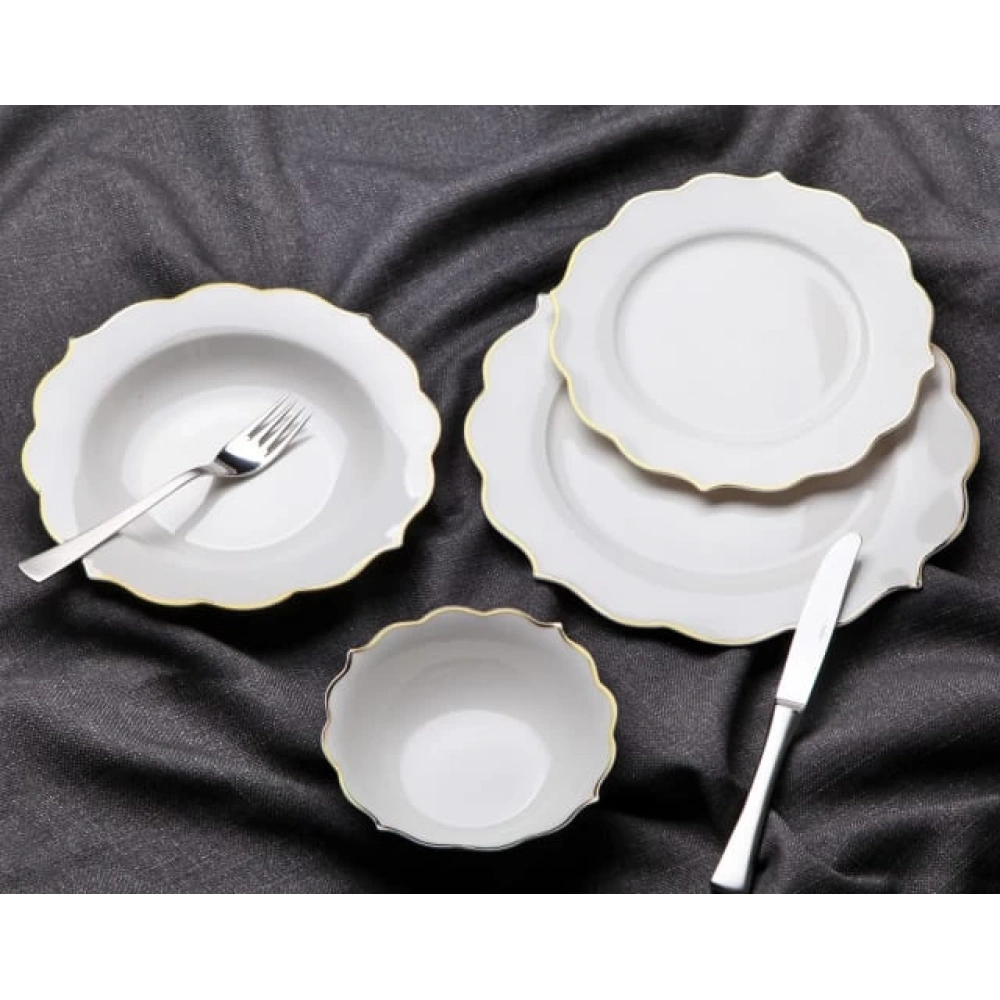 Gnl 24 Parça Yemek Takımı Gold