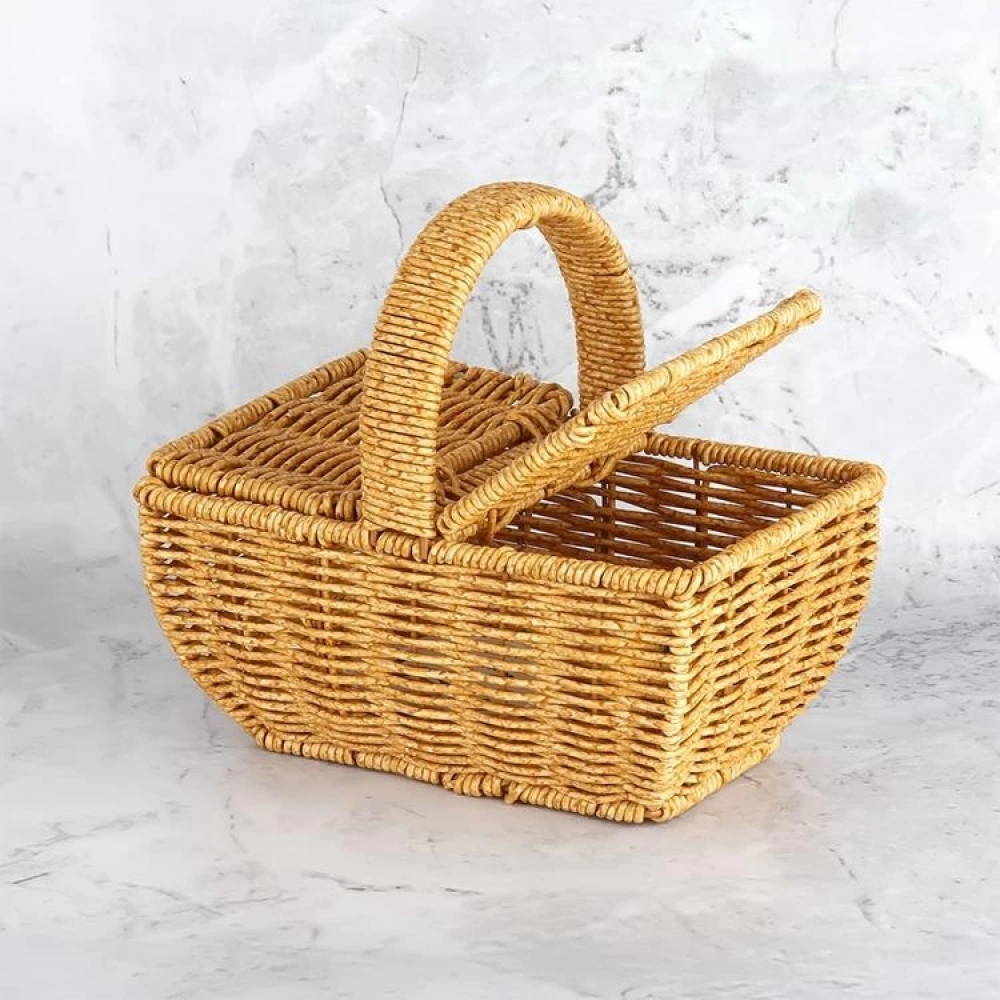 Mien Rattan Dikdörtgen Sepet 20cm