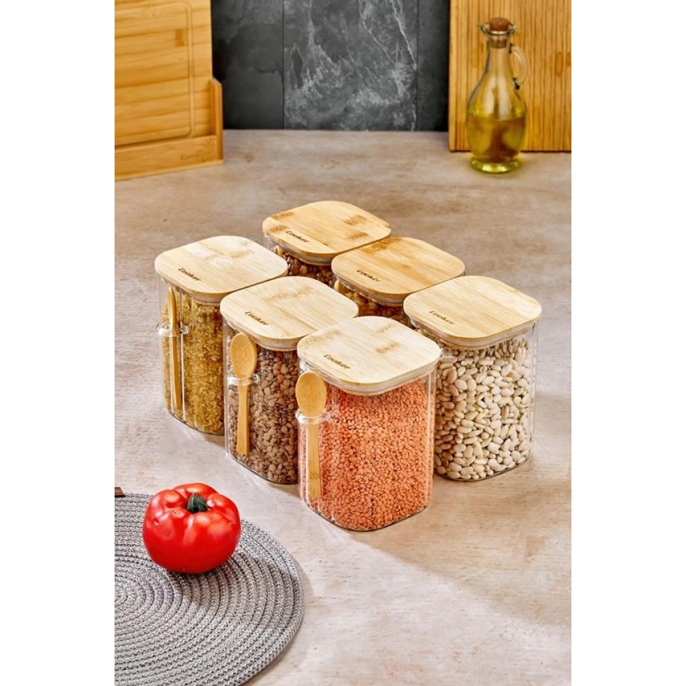 Cok Cam 14cm Kaşıklı Kavanoz