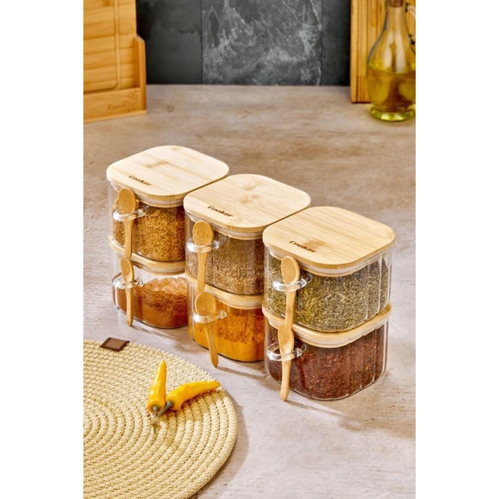 Cok Cam 6cm Kaşıklı Kavanoz