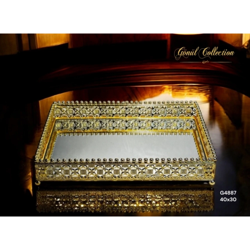 Gnl Aynalı Tepsi 40x30x6cm