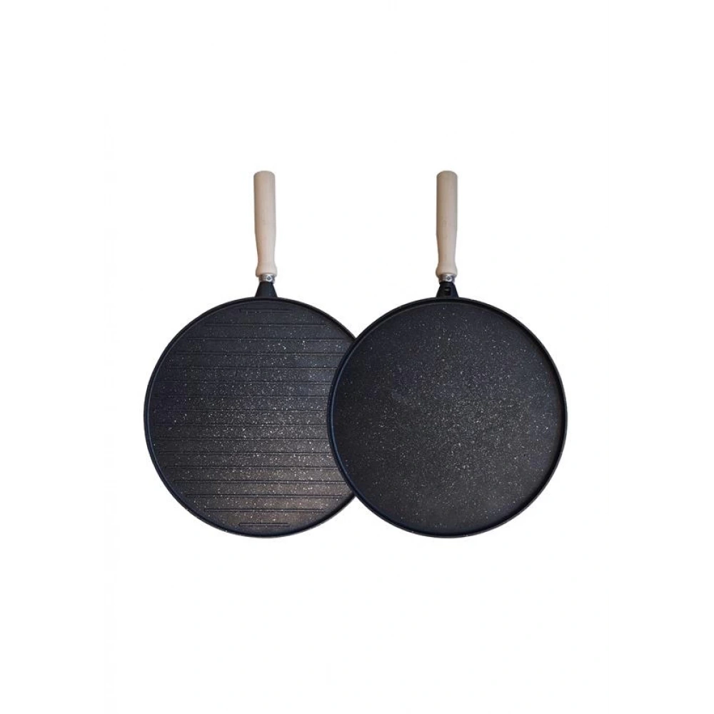 Rss Çift Taraflı Gözleme-Izgara Tava 33cm