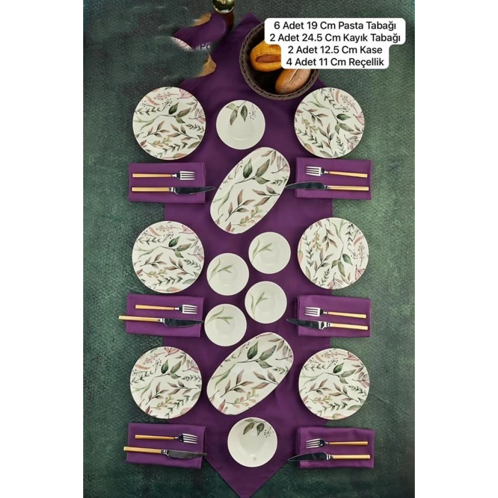 Cok Porselen 14 Parça Kahvaltı Seti