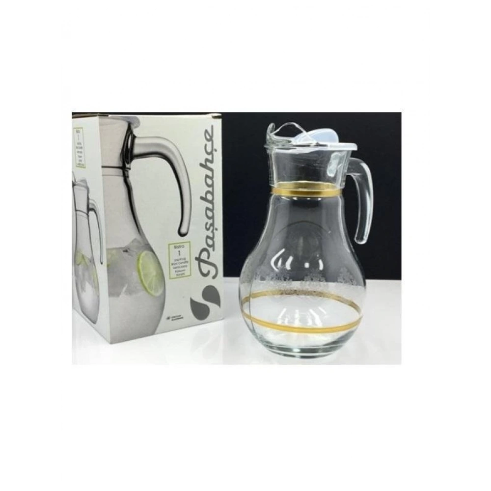 43934-1X6-Dantel Mat Yaldız Sürahi 1800cc