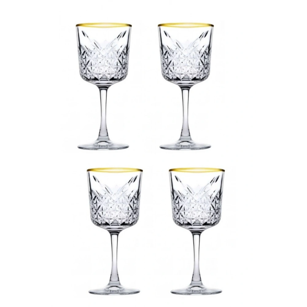 440276-4X6-Timeless Golden Touch Şarap Kadehi 330cc