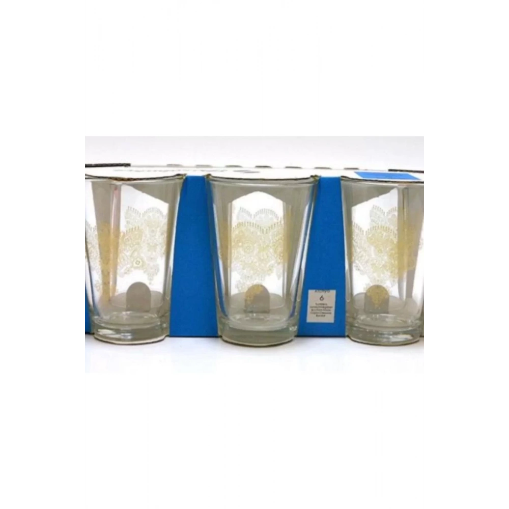 52052-6X8-Asel Altın Su Bardağı 205cc