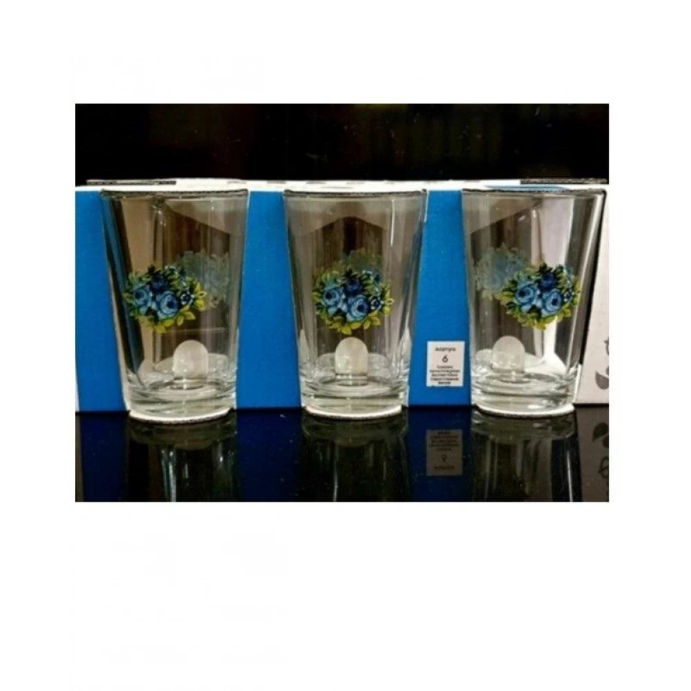 52052-6X8-Gülistan Mavi Alanya Su Bardağı 205cc