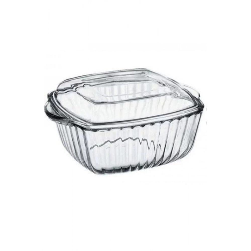 59029-1X4-Borcam Kapaklı Tencere 2600cc*25