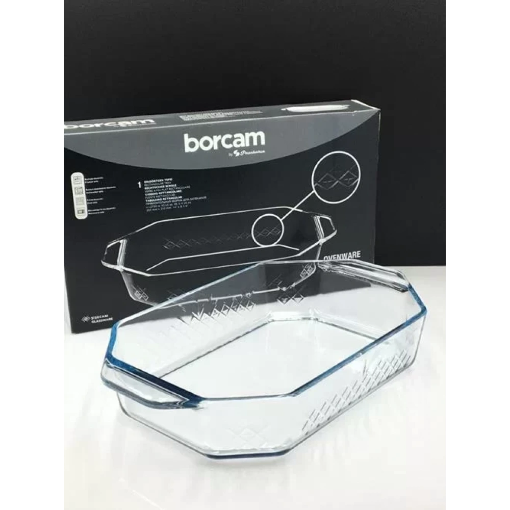 59974-1X4-Borcam 35X21cm Fırın Tepsisi*25