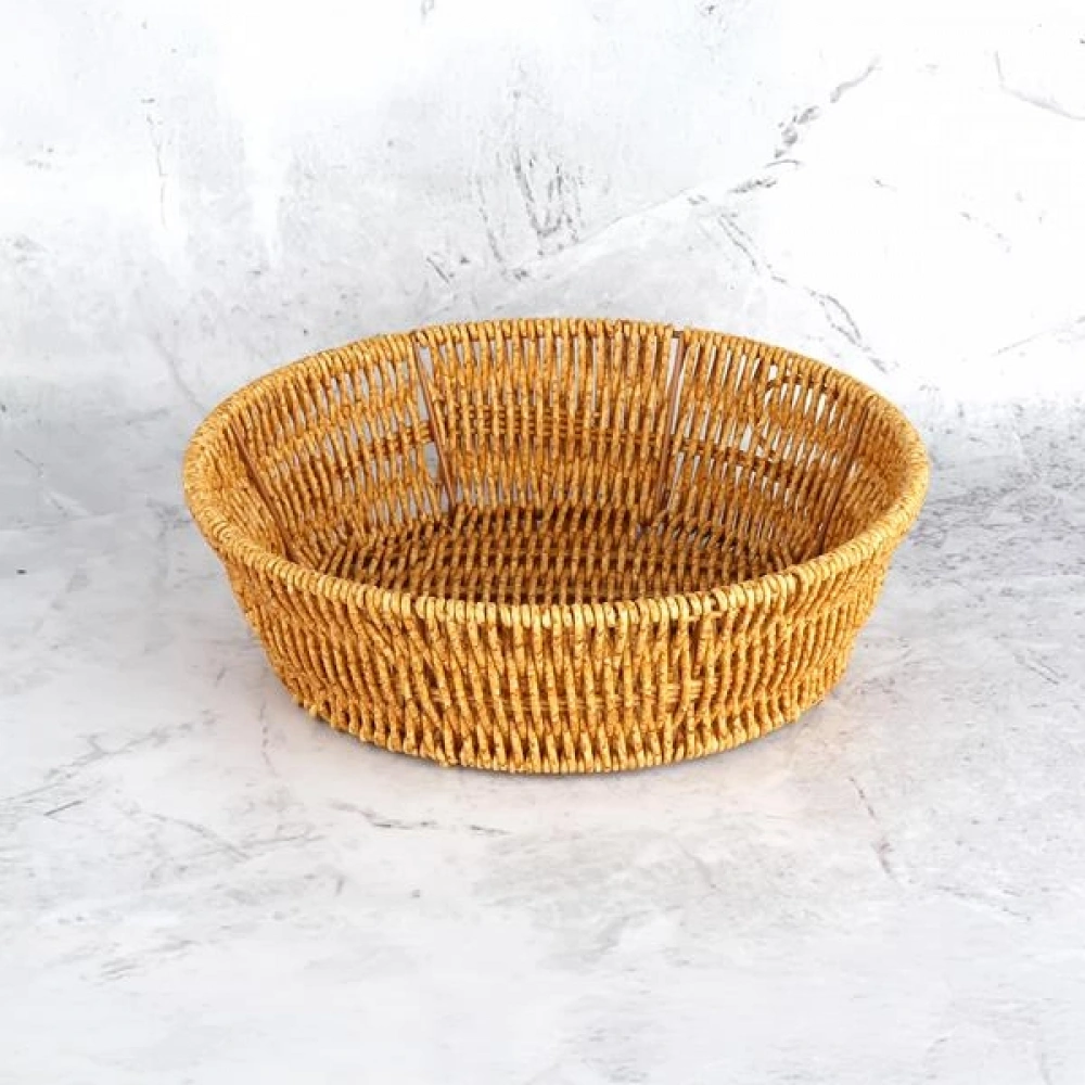 Mien Yuvarlak Rattan Ekmek Sepeti