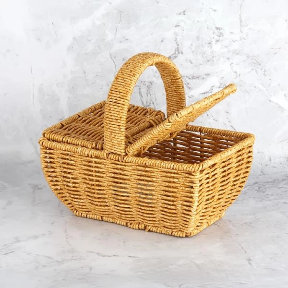 Mien Dikdörtgen Kulplu Sepet