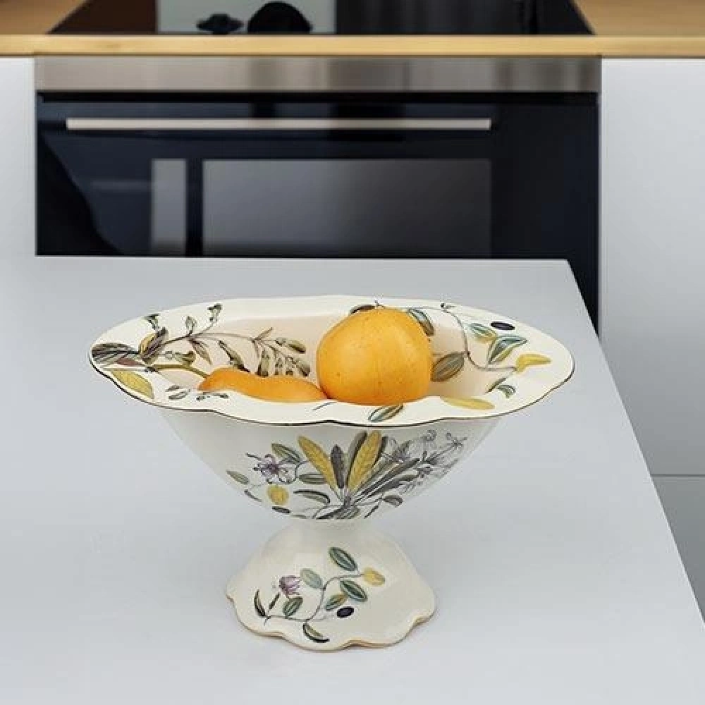 Ksv Porselen Ayaklı Kase 28x17x17cm